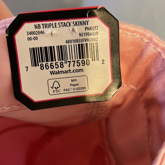 Pink Denim Mid Rise Skinny Jeans NWT - Picture 4 of 5
